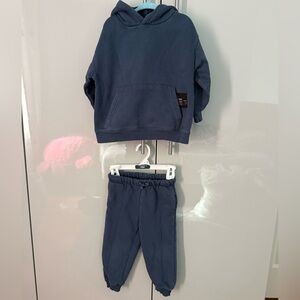Zara Kids Navy Sweatpants & Hoodie Set